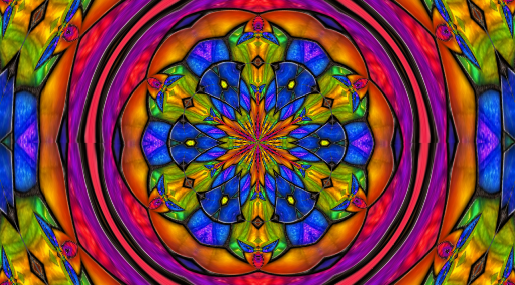 Iridescent Rainbow Medallion