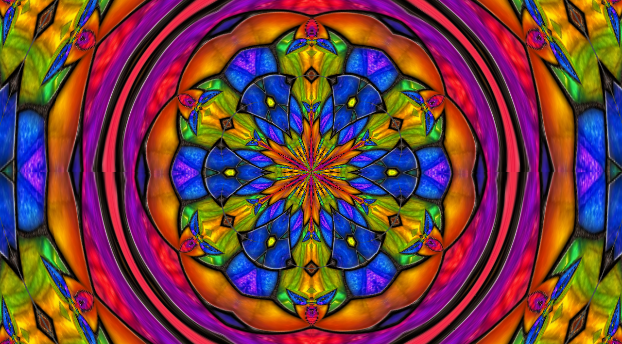 Iridescent Rainbow Medallion