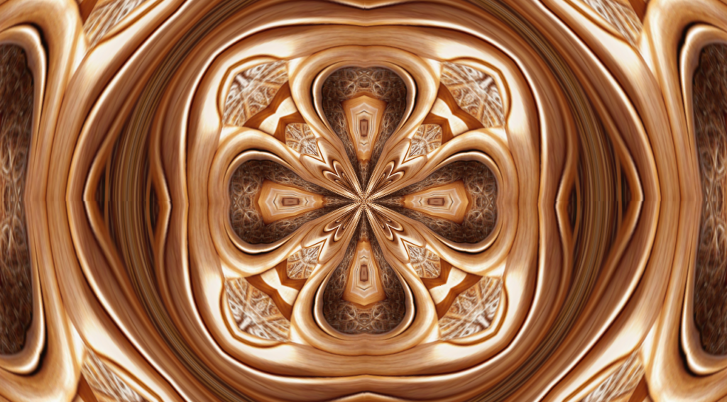 Golden Wood Carving