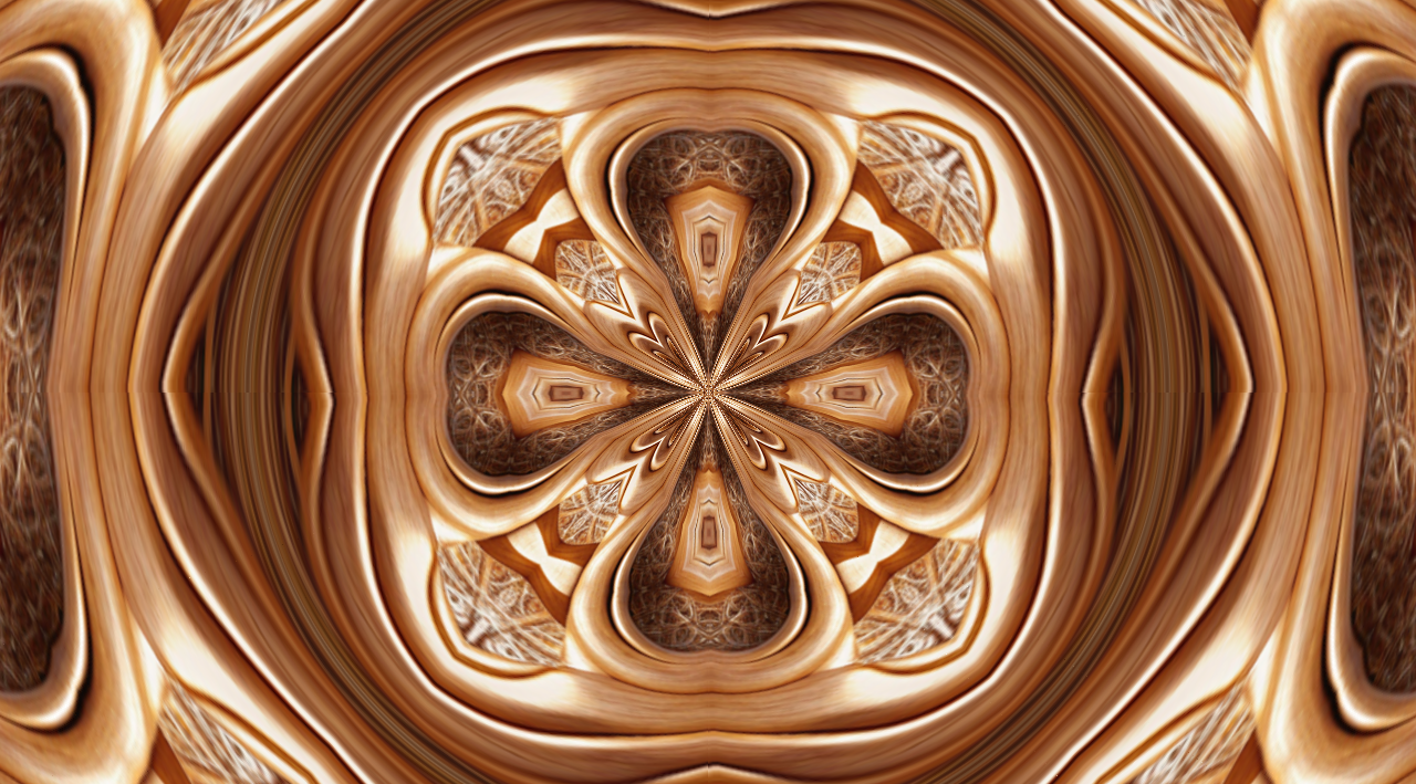 Golden Wood Carving