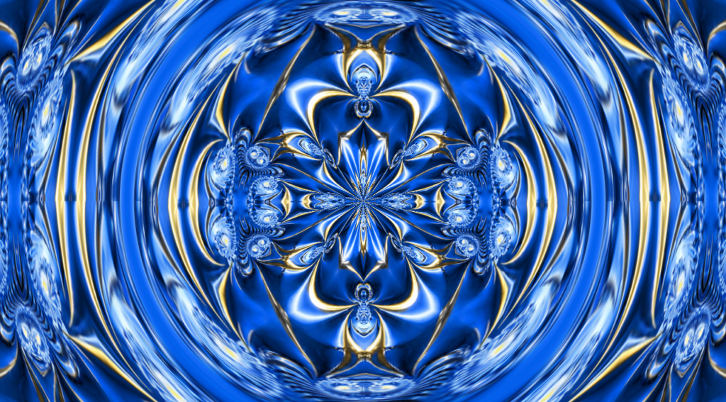 Royal Blue Golden Reflections