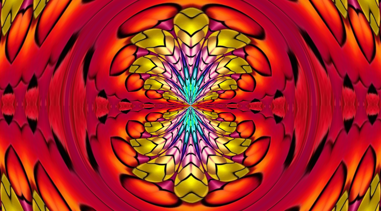 Crimson Golden Bloom