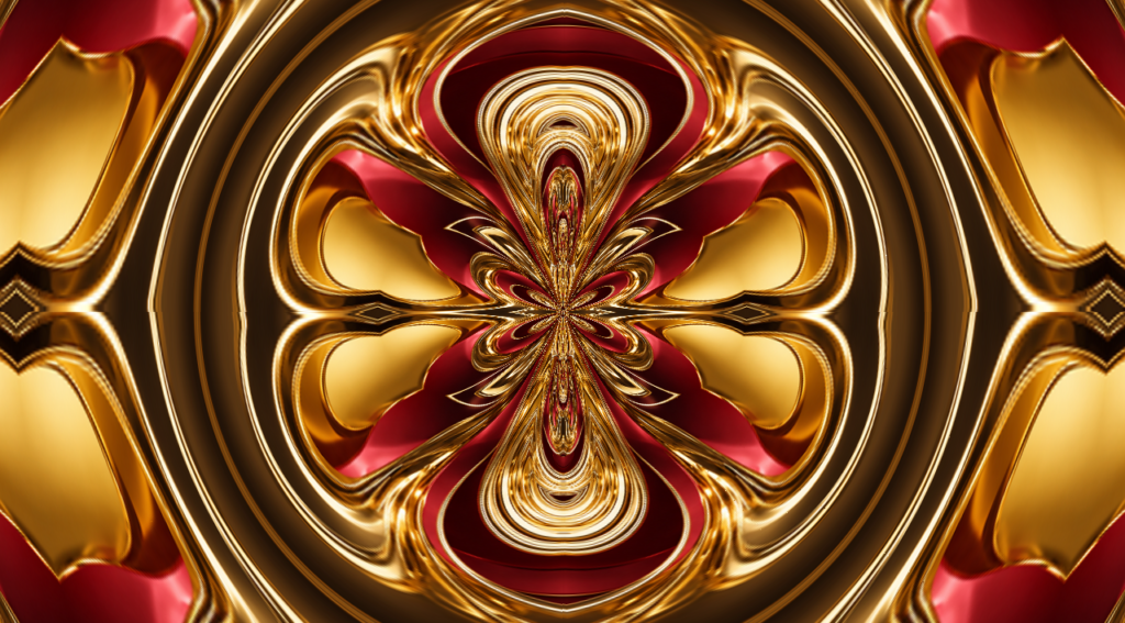 Ruby Gold Reflections
