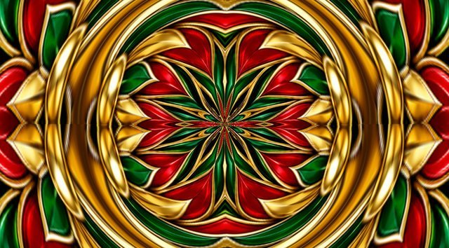 Christmas Golden Starburst