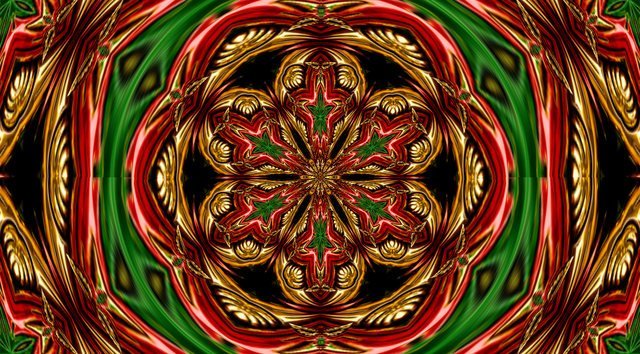 Christmas Golden Flourish